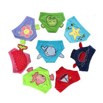 Thickened baby baby swimming trunks for boys and girls Mini embroidered triangle childrens swimming bottoms with lining