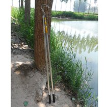 Folding fish Rod net Rod copy net Rod 4 m stainless steel net head folding telescopic fishing fishing tool