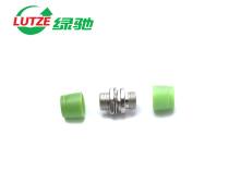 LUTZE green Chi FC APC small D fiber optic flange coupling adapter connector telecom class round radio and television level