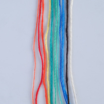 Handmade DIY baby clothes shoelaces hat rope accessories braided rope Ultra-fine mini fine cotton thread round webbing 11 colors