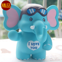 Creative large elephant piggy bank Piggy bank vinyl fall-proof cute flying elephant piggy bank birthday gift