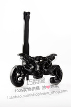 Ebony wood carving crafts ornaments bracket plate rack solid wood mahogany ceramic display rack tea cake rack plate rack special price