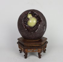 Qingtian Zhou Village Dragon Egg Stone Sculpture Pendulum Pieces Auspicious And Happy Master Works Chiyu All Natural Old Lion Ball Through Round