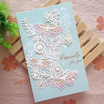 Ivano Creative Card Stereo Card Retro Hollow Blessing Birthday Card 8 WISH-1408