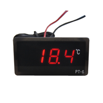 Embedded high precision electronic thermometer PT-6 digital thermometer Refrigerated truck island cabinet probe line can be extended