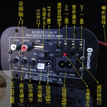 BT12V24V220V fever car high power subwoofer power amplifier board card USB remote control radio R
