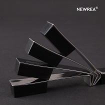 NEWREA New Ebony Stainless Steel Chopstick Rest Knife Holder Mirror Polished Tableware Accessories