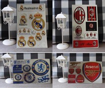 Football fans memorabilia Juvenman Real Madrids Paris Arsenal laser computer mobile phone sticker