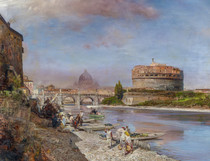 K032 (Germany) Oswald Achenbach Landscape Oil Painting Art Network