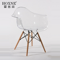 Hockson designer chair EMS handchair transparent backrest chair negotiation Chair Coffee Shop Office book chair