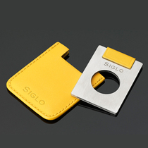 Counter SIGLO century single-edged cigar knife scissors with leather knife cover imported from Japan