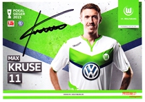 Germany international Cruze Wolfsburg 2015-16 season autograph official card