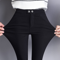 South Korea Spring and Autumn Summer High-waisted Black Magic Leggings Womens Wear Thin Thin Black Pants
