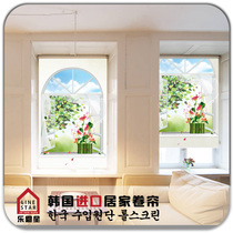 Import Pattern Roller Blind Nature Design Kitchen Bathroom Toilet Waterproof Full Shading Half Shading Lifting and lifting curtain