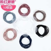 10 pieces of childrens hair circle Little girl rubber band hair rope Korean head rope Girl headdress Rubber band tie hair jewelry