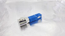 SC silver round bare fiber flange temporary connection adapter OTDR test bare fiber coupler fixture