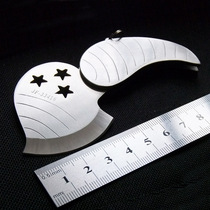 All stainless steel Apple knife folding knife key knife mini pocket gift knife outdoor tool knife