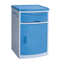 ABS bedside table factory direct sales full plastic bedside table wholesale blue ABS medical bedside table Hospital special