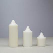 7 * 10cm 7 * 15cm 7 * 20cm Ivory White Smokeless Romantic Birthday Wedding Pointed Cylindrical Candle