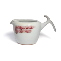 Taiwanese ceramist Chen Mingqian glaze red ice jade male cup Ding put tea sea open piece fair cup handmade