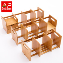 Nanzhu Simple Bookshelf Table Small Bookshelves Shelving Wood Children Students Flex Office Desktop Containing Shelf