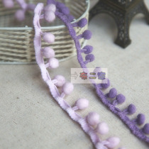 Lace ball ball handmade DIY lace edge white hair ball Curtain decoration accessories Tassel clothing shoes and hats accessories