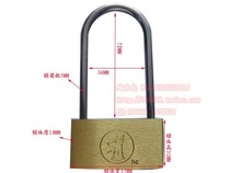Wolfdog brand bronze padlock long beam padlock 60mm 8861 all copper long beam padlock small copper lock brass lock