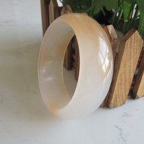 Gold silk jade bracelet Xinjiang Hetian Jade bracelet Gobi jade yellow white jade widened gold silk jade bracelet Gobi gold silk jade