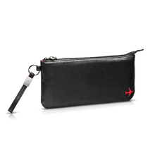 Aviation crew pilot flight attendant ID package license package mens leather handbag clutch clutch bag