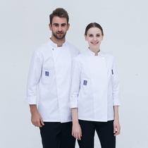 Chefs overalls Long sleeve autumn and winter clothes Kitchen restaurant Cafeteria Restaurant uniforms hotel chef clothes