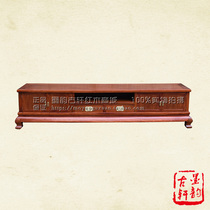 Mahogany furniture Myanmar pear TV cabinet solid wood living room floor cabinet antique big country big fruit red sandalwood four-door video cabinet