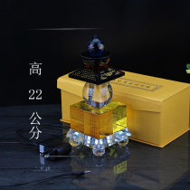 Bao Yin Dharani curse tower five-round pagoda pagoda crystal stupa high 18 gong distribution luminous base