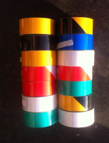 10cm red white black and yellow reflective film 10CM reflective tape reflective warning tape reflective material