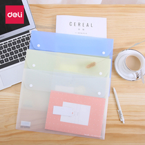 10 only loaded with the right-hand pp file bag A4 transparent press-buttoned file bag gestation documents kit containing white blue