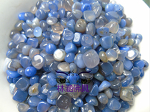 Buddhist supplies natural blue agate for Manza decoration and other 50 grams