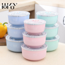 304 stainless steel bowl household with lid anti-drop childrens eating bowl small soup bowl instant noodle bowl salad bowl big bowl