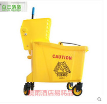 Baiyun AF08079 single bucket water squeezer washing mop throwing bucket to drag the bucket Tun cloth car 24L household water squeezer