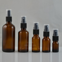 Brown essential oil glass bottle with plastic Black Mist Spray 100 50 30 20 15 10 5ML fine mist bottle