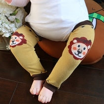 Spring and autumn baby pure cotton loose mouth socks baby over-the-knee leggings Childrens knee pads air conditioning socks climbing socks four seasons socks