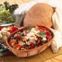 German ROMERTOPF clay pot roast chicken pot heat-resistant clay oven baking pot microwave oven barbecue barbecue barbecue