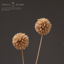 Home Residence Ornament Simulation Flower Decoration Real Dry Flower Ball Living Room Table Tea Table Tea Vase Overall Plug-in Floral Furnishing Products