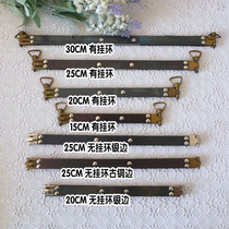 Special ~ DIY handmade mouth gold bag accessories daily single 20 25 30CM large shrapnel mouth gold double hanging ring send tutorial