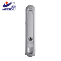 Hengzhu cabinet lock flat lock distribution box lock power distribution cabinet door lock MS8011 silver gray electric cabinet lock factory direct sales