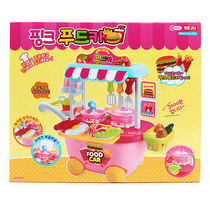 South Korea imported hamburger hot dog house toy shopping cart trolley simulation childrens toy