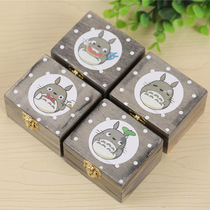 Hayao Miyazaki clockwork rotating wooden box chincho Music Box Music Box Music Box Music Box Music Box Creative Student gift craft ornaments gift