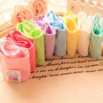 Hand a foreign trade candy color womens cotton student solid color simple mid-waist cotton triangle womens underwear
