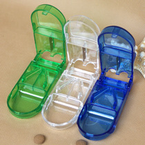 New fixed tablet divider transparent medicine cutter mini portable plastic medicine distribution box cutter