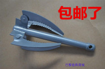 Folding water grass catch four hook water grass anchor knife water grass knife water grass rake with tooth sickle small boat anchor fishing anchor knife