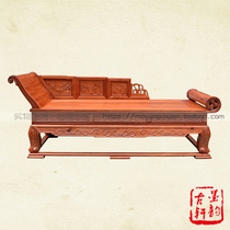 Burmese rosewood chaise longue bed big fruit red sandalwood beauty couch mahogany lounge chair leisure bed mahogany arhat collapse