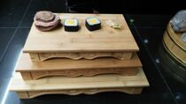 Book roll bamboo products tray tea tray sushi rack sushi pan sushi dish Sushi serving Sashimi roll sushi
